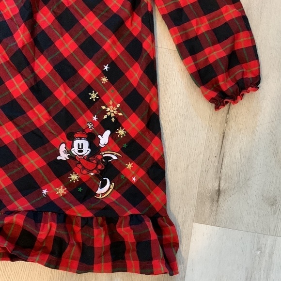 Disney Red Plaid dress with Mini Mouse design size 9/10‎ - Picture 2 of 8